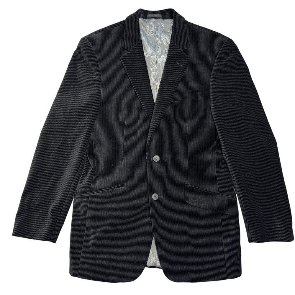 Assets Andrew Fezza Black Corduroy Blazer Size 38R